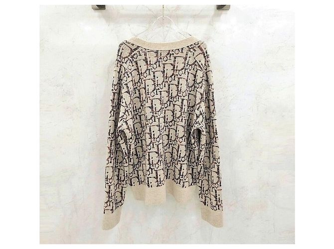 Dior Oblique Jacquard-Cardigan in Beige Braun - Ansicht 2