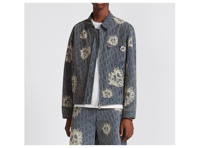Dior Denim Tears Oblique Denim Blouson Blau - Ansicht 6