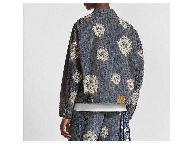 Dior Denim Tears Oblique Denim Blouson Blau - Ansicht 7