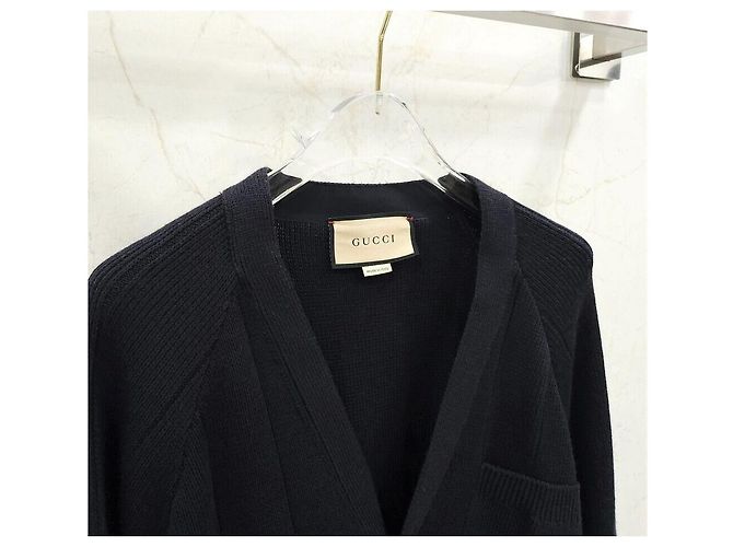 Gucci Strickjacke aus Wollmischung mit Web-Detail - Ansicht 3