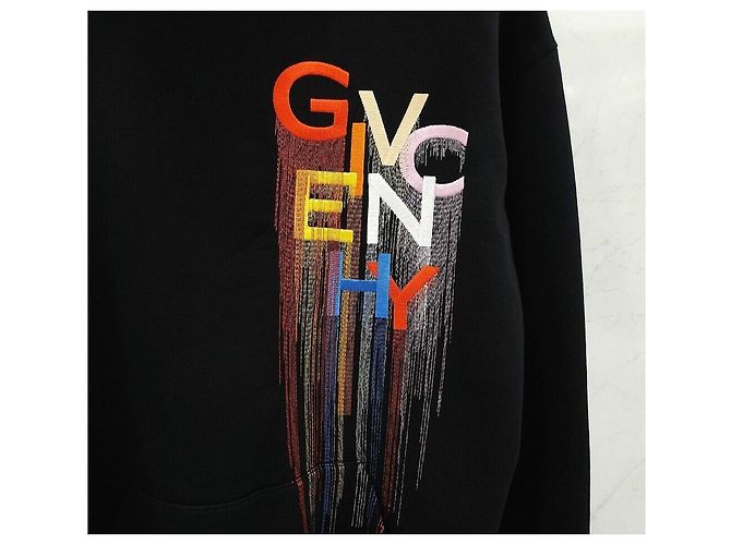 Givenchy Felpa con cappuccio con logo ricamato multicolore Argento - vista 4