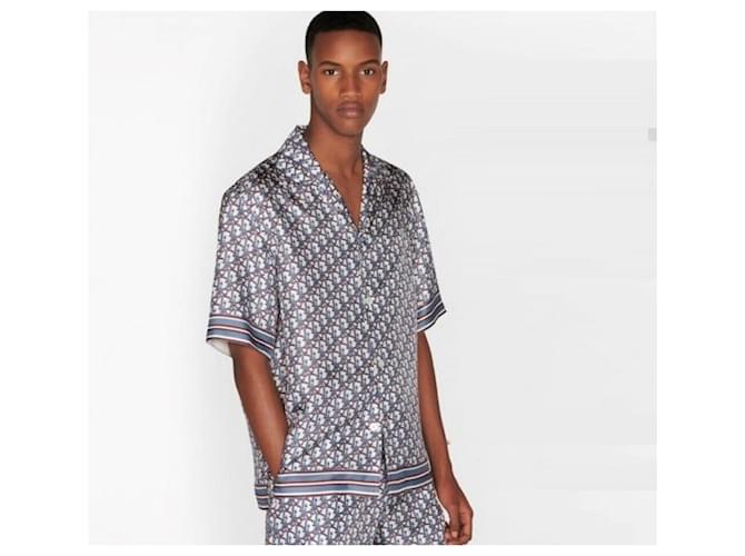 Dior Oblique Pixel Hawaii-Seidenhemd Mehrfarben - Ansicht 6