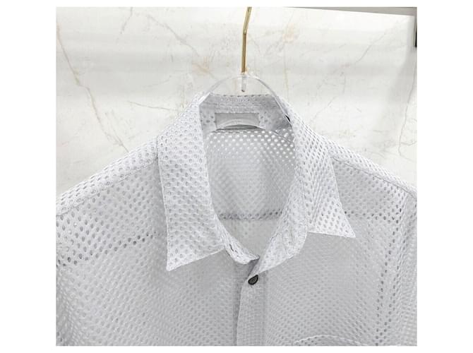 Dior Mesh-Hemd mit Kurzarm und Herz-Logo Silber - Ansicht 3