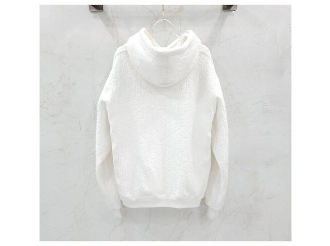 Dior Kapuzen-T-Shirt aus Frottee mit Oblique-Motiv Silber - Ansicht 2