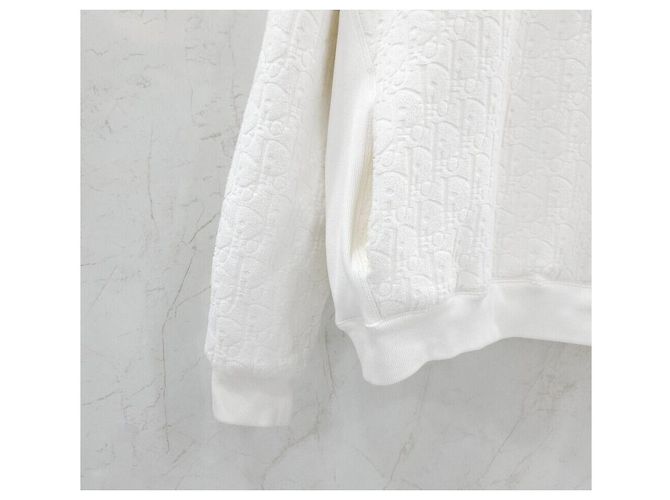 Dior Kapuzen-T-Shirt aus Frottee mit Oblique-Motiv Silber - Ansicht 5