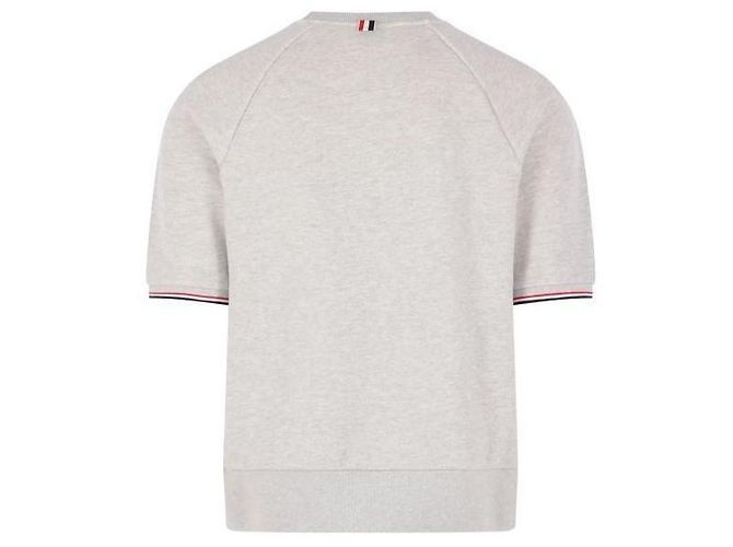Thom Browne Kurzärmeliges Sweatshirt aus Baumwoll-Piqué-Loopback - Ansicht 4
