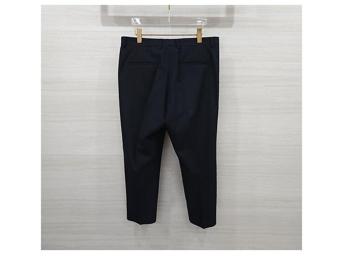 Prada Pantaloni in misto lana blu navy - vista 2