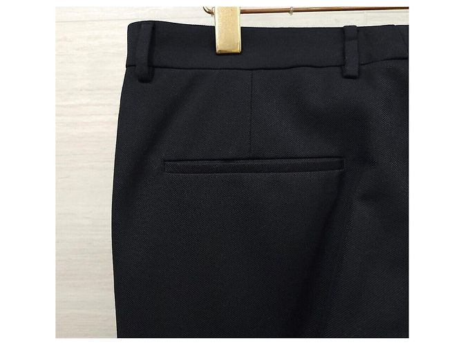 Prada Pantaloni in misto lana blu navy - vista 4