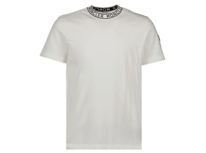 Moncler Camiseta de algodão com detalhe de logo - vista 3
