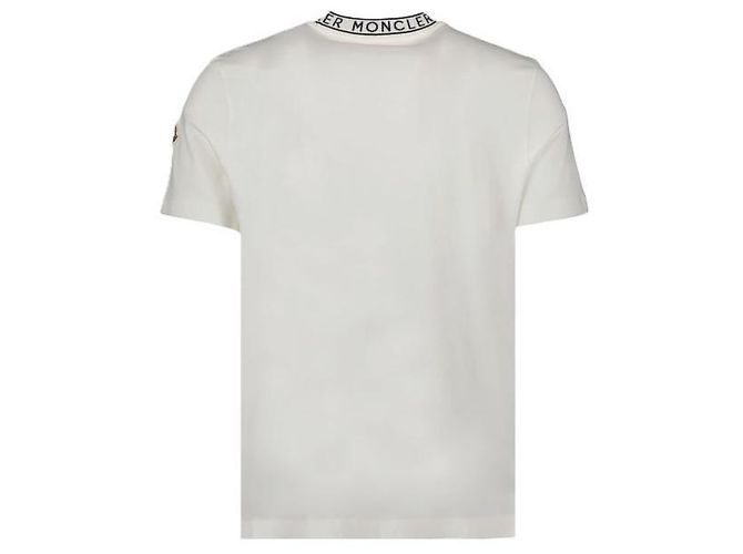 Moncler Camiseta de algodão com detalhe de logo - vista 4