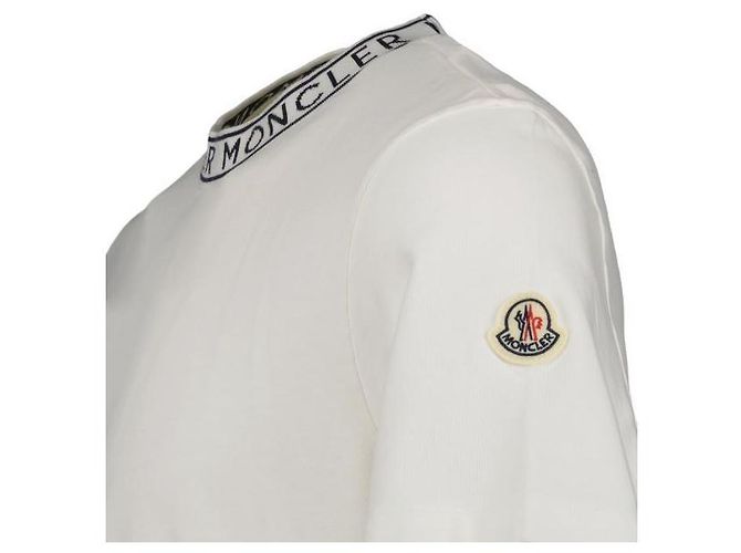 Moncler Camiseta de algodão com detalhe de logo - vista 5