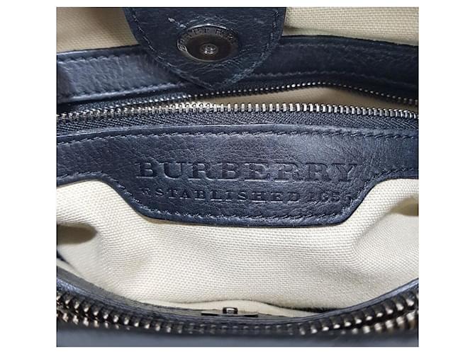 Burberry Borsa Tote a Spalla Check Marrone - vista 9