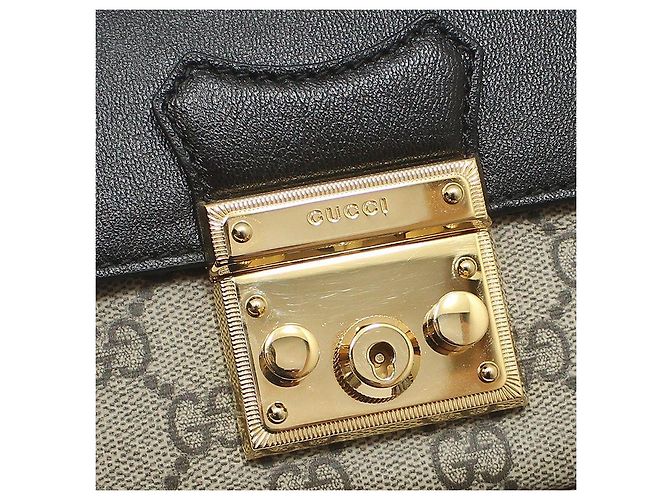 Padlock Gucci Mini bolsa crossbody com alça de mão e cadeado Marrom - vista 9