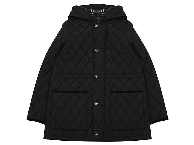 Burberry Parka de nylon acolchoado para mulher Preto - vista 3