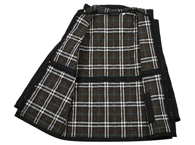 Burberry Parka de nylon acolchoado para mulher Preto - vista 5