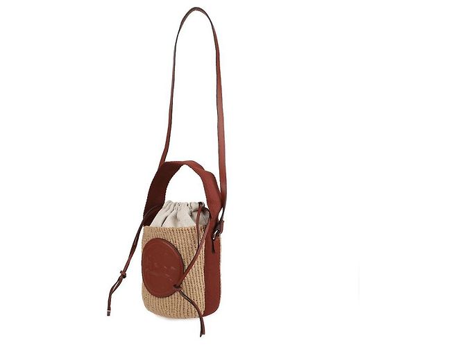 Chloé Mini borsa a secchiello Horse Medal - vista 4