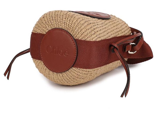 Chloé Mini borsa a secchiello Horse Medal - vista 6
