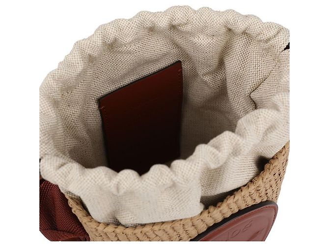 Chloé Mini borsa a secchiello Horse Medal - vista 8