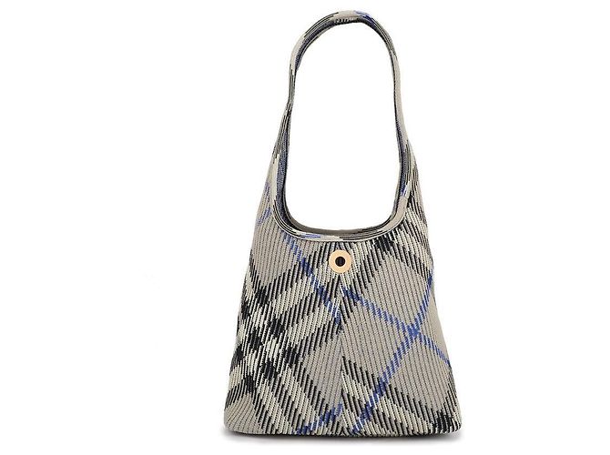 Burberry Piccola borsa a tracolla in maglia a quadri - vista 3