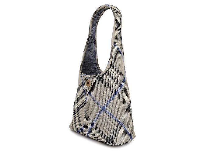 Burberry Piccola borsa a tracolla in maglia a quadri - vista 4