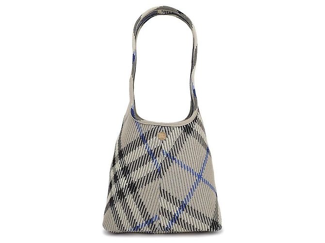 Burberry Piccola borsa a tracolla in maglia a quadri - vista 5