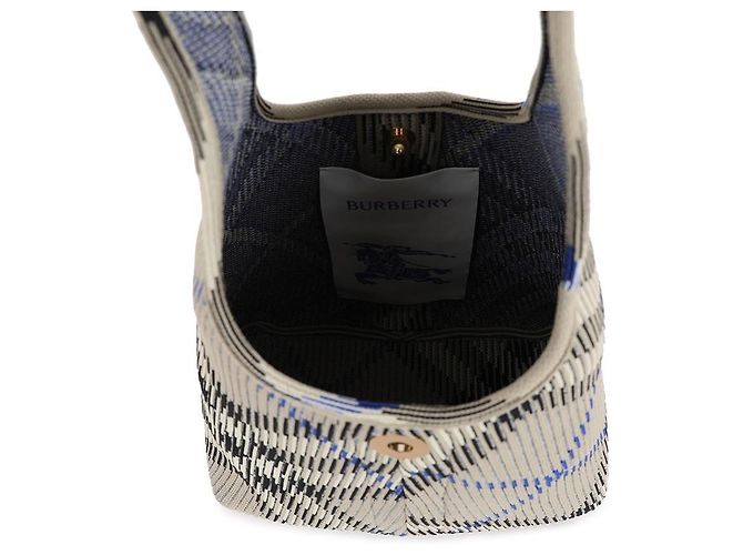 Burberry Piccola borsa a tracolla in maglia a quadri - vista 7
