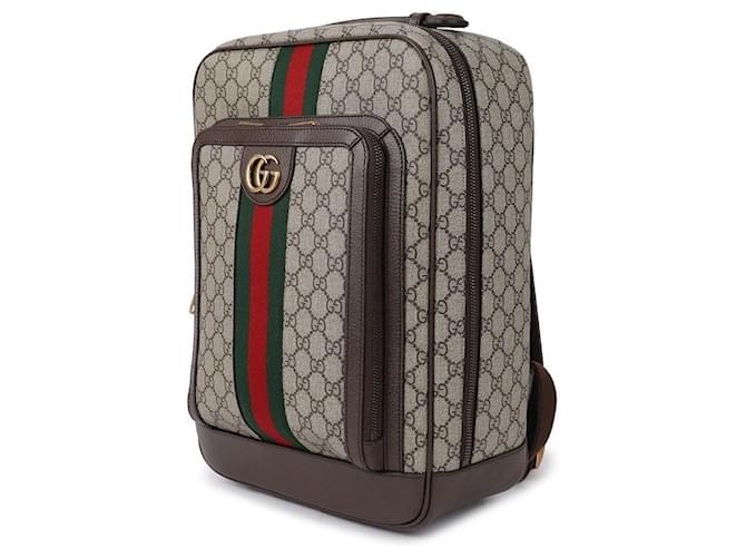 Gucci Mochila Medium Marrom - vista 4