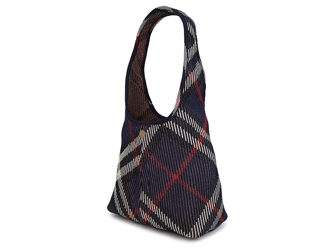 Burberry Pequena bolsa de ombro em malha xadrez - vista 4