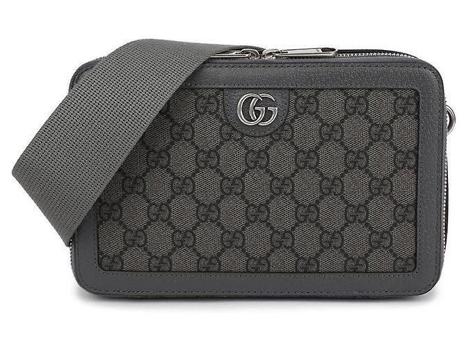 Gucci Borsa a tracolla Ophidia GG Mini Marrone - vista 3