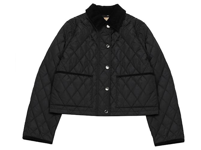 Burberry Kurze gesteppte Nylonjacke Schwarz - Ansicht 3