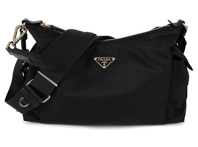 Prada Explorer Shoulder Bag aus Re-Nylon Large Schwarz - Ansicht 3