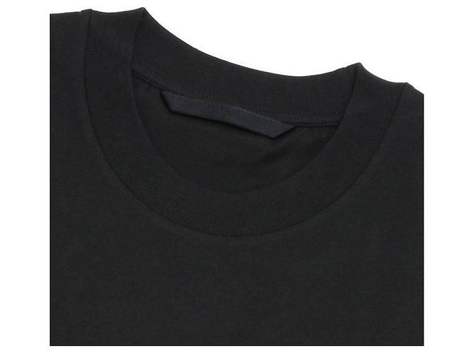 Moncler Camiseta de algodão com logo Preto - vista 4