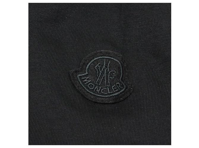 Moncler Camiseta de algodão com logo Preto - vista 6