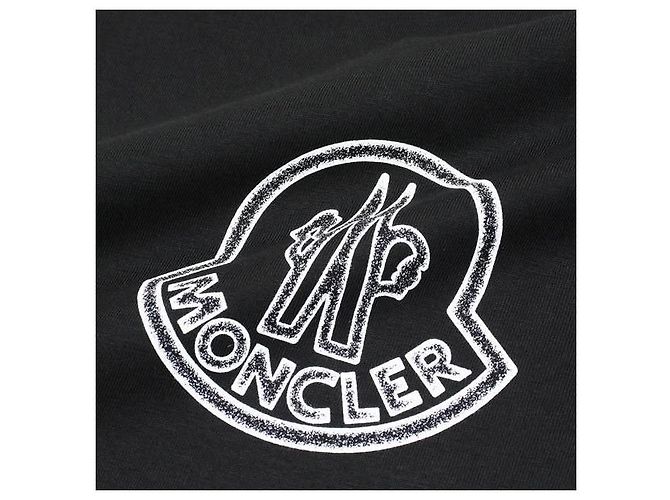 Moncler Camiseta de algodão com logo Preto - vista 7