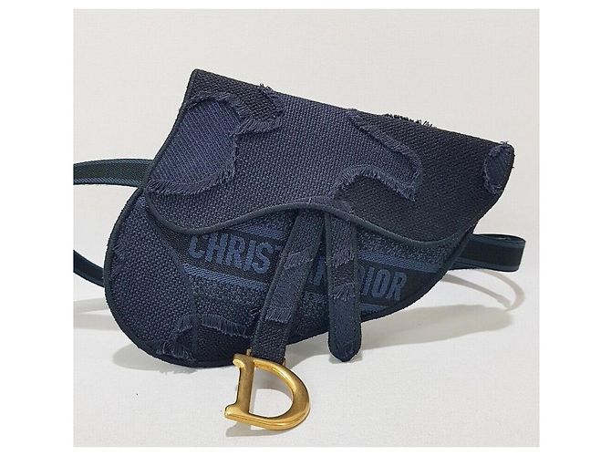 Dior Borsa a tracolla Saddle Oblique con ricamo camouflage - vista 2