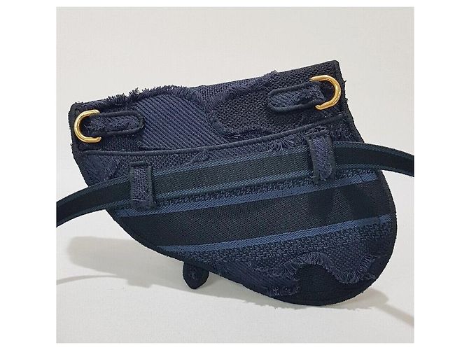 Dior Borsa a tracolla Saddle Oblique con ricamo camouflage - vista 5