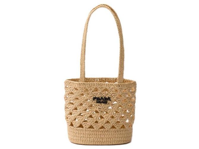 Prada Gewebter Crochet-Tote-Bag stamp: OOO - Ansicht 3
