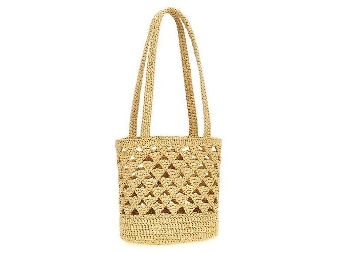 Prada Gewebter Crochet-Tote-Bag stamp: OOO - Ansicht 4
