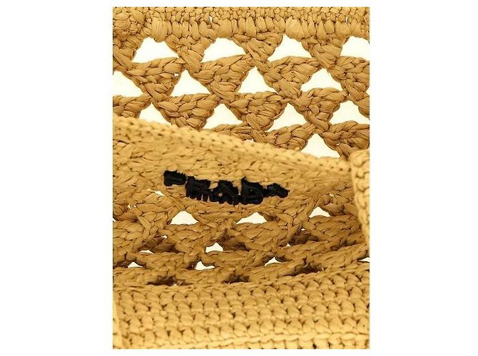 Prada Gewebter Crochet-Tote-Bag stamp: OOO - Ansicht 6