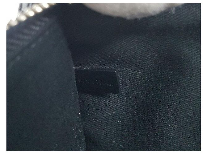 Kenzo Clutch de couro com logo Preto - vista 9