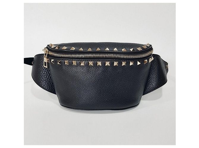 Valentino Borsa a tracolla Rockstud Nero - vista 2