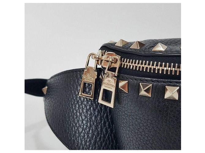 Valentino Borsa a tracolla Rockstud Nero - vista 3