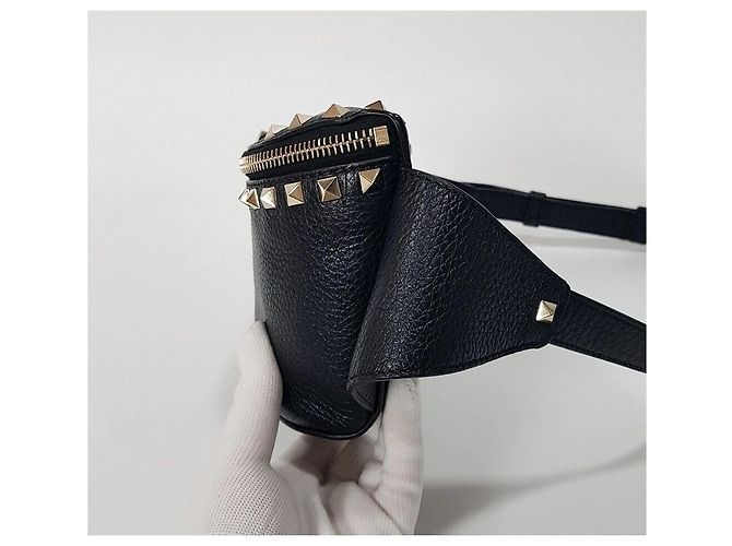 Valentino Borsa a tracolla Rockstud Nero - vista 4