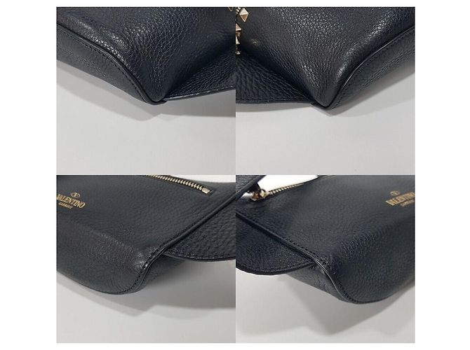 Valentino Borsa a tracolla Rockstud Nero - vista 9