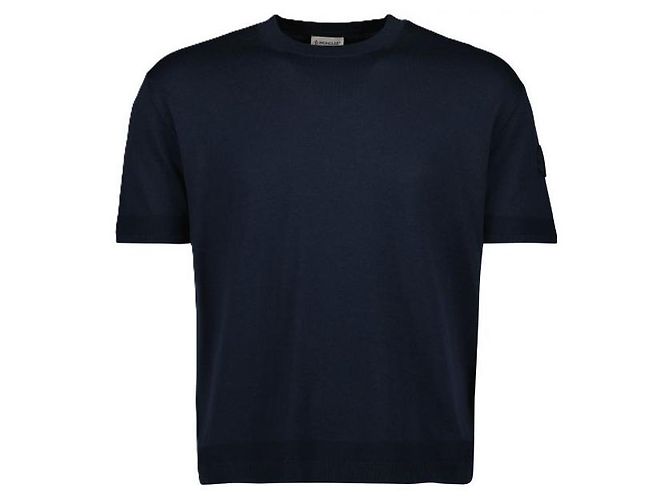 Moncler Silk Cotton Knit T-Shirt - view 3