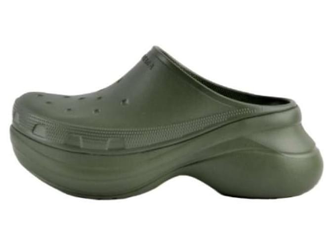 Balenciaga Sabot Croc Verde - vista 4