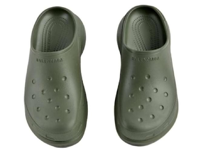 Balenciaga Sabot Croc Verde - vista 5