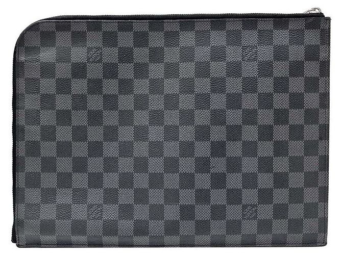 Louis Vuitton Pochette Graphite Jur GM Nero - vista 2