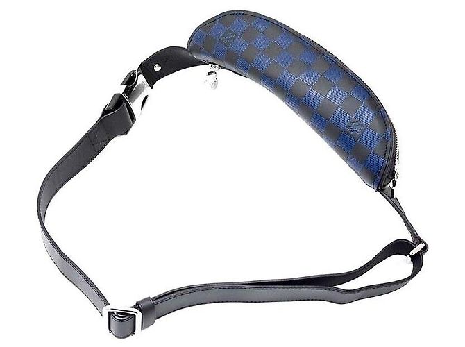 Louis Vuitton Marsupio Damier Infini Campus Blu - vista 3