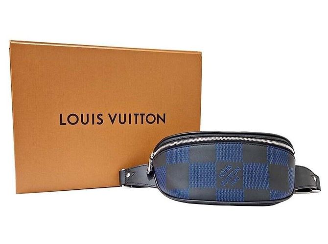 Louis Vuitton Marsupio Damier Infini Campus Blu - vista 8